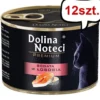 Dolina Noteci Premium Bogata w Łososia Mokra Karma dla kota op. 185g Pakiet 12szt.