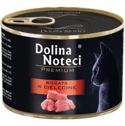 Dolina Noteci Premium Bogata w Cielęcinę Mokra Karma dla kota op. 185g Pakiet 12szt.