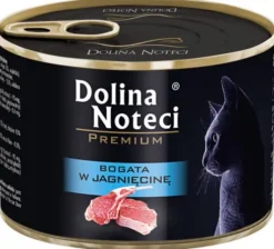 Dolina Noteci Premium Bogata w Jagnięcinę Mokra Karma dla kota op. 185g Pakiet 12szt.