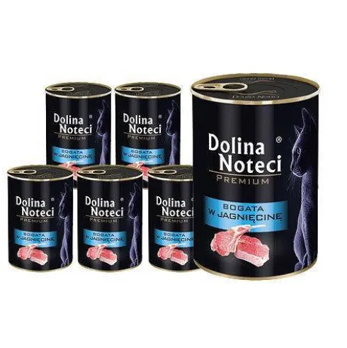 Dolina Noteci Premium Bogata w Jagnięcinę Mokra Karma dla kota op. 400g