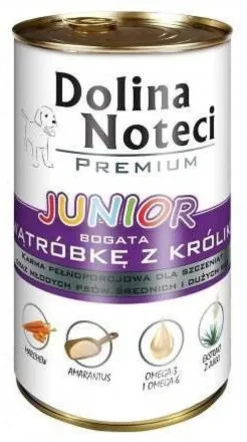 Dolina Noteci Premium Junior Wątróbka z królika Mokra Karma dla szczeniaka op. 400g