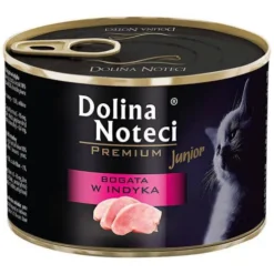 Dolina Noteci Premium Kitten Bogata w Indyka Mokra Karma dla kociąt op. 185g Pakiet 12szt.