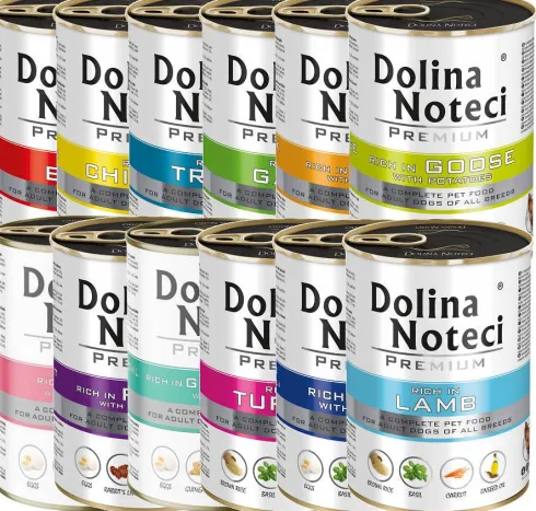Dolina Noteci Premium Pakiet degustacyjny Mokra Karma dla psa op. 12x400g