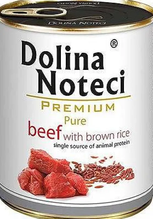 Dolina Noteci Premium Pure Beef with brown rice Mokra Karma dla psa op. 800g