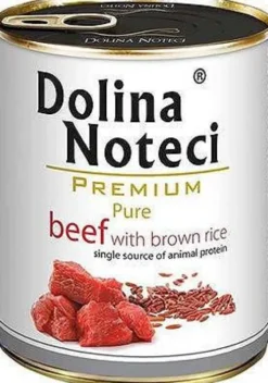 Dolina Noteci Premium Pure Beef with brown rice Mokra Karma dla psa op. 800g Pakiet 6szt.