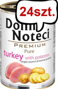 Dolina Noteci Premium Pure Turkey with Potatoes Mokra Karma dla psa op. 400g Pakiet 24szt. WYPRZEDAŻ