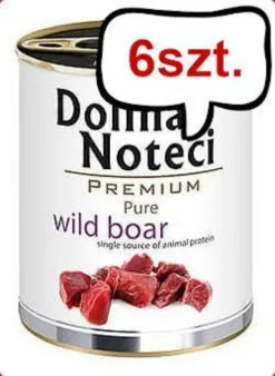 Dolina Noteci Premium Pure Wild Boar Mokra Karma dla psa op. 800g Pakiet 6szt.