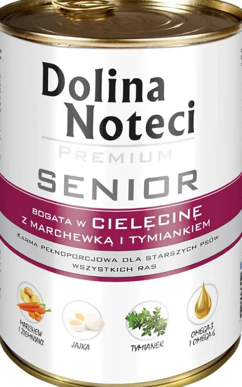 Dolina Noteci Premium Senior Cielęcina Mokra Karma dla psa op. 400g Pakiet 12szt.
