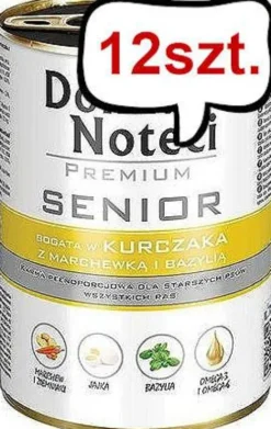 Dolina Noteci Premium Senior Kurczak Mokra Karma dla psa op. 400g Pakiet 12szt.