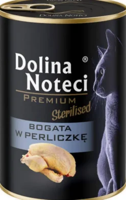 Dolina Noteci Premium Sterilised Bogata w Perliczkę Mokra Karma dla kota op. 400g