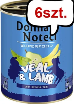 Dolina Noteci Superfood Cielęcina z jagnięciną Mokra karma dla psa op. 800g Pakiet 6szt.