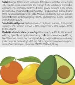 Dolina Noteci Superfood Kangur z wołowiną Mokra karma dla psa op. 800g Pakiet 6szt.
