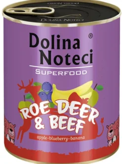 Dolina Noteci Superfood Sarna z wołowiną Mokra karma dla psa op. 800g Pakiet 6szt.
