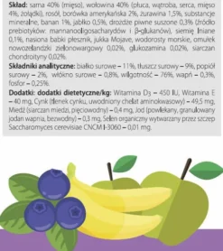 Dolina Noteci Superfood Sarna z wołowiną Mokra karma dla psa op. 800g Pakiet 6szt.
