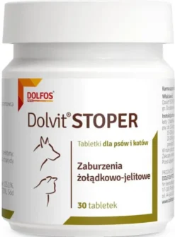 Dolvit Preparat na biegunkę Stoper dla psa i kota op. 30 tabletek