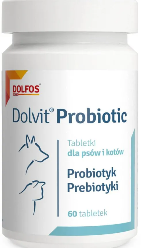 Dolvit Preparat na przewód pokarmowy Probiotic dla psa i kota op. 60 tabletek