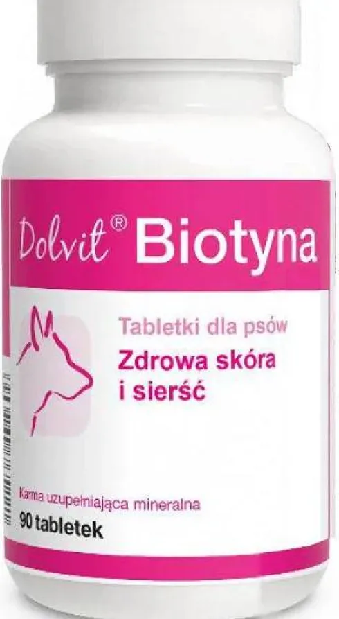 Dolvit Preparat na skórę i sierść Biotyna DOG dla psa op. 90 tabletek