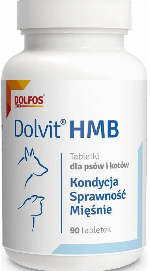 Dolvit Preparat wspomagający mięśnie HMB dla psa i kota op. 90 tabletek
