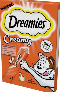 Dreamies Creamy Przysmak z kurczakiem dla kota op. 4x10g