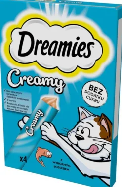 Dreamies Creamy Przysmak z łososiem dla kota op. 4x10g
