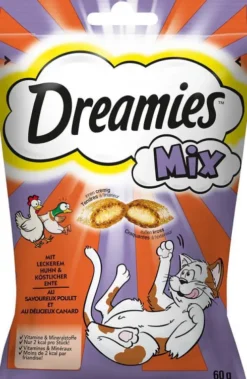 Dreamies Mix Przysmak z kurczakiem i kaczką dla kota op. 60g Pakiet 6szt.