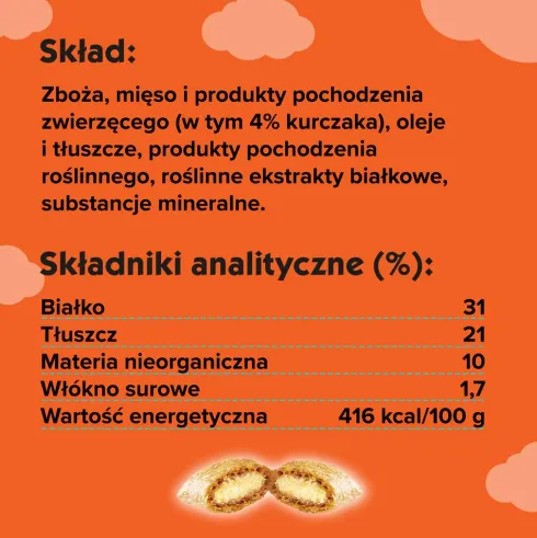 Dreamies Przysmak Mega Pudełko Pyszny Kurczak dla kota op. 350g