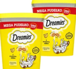Dreamies Przysmak Mega Pudełko Pyszny Ser dla kota op. 350g Pakiet 2szt.