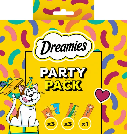 Dreamies Przysmak Party Snack Box Mix dla kota op. 150g