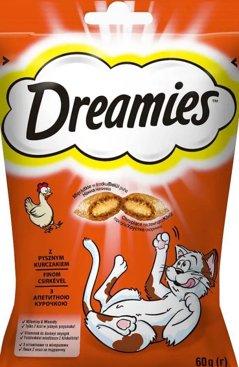 Dreamies Przysmak Pyszny Kurczak dla kota op. 60g