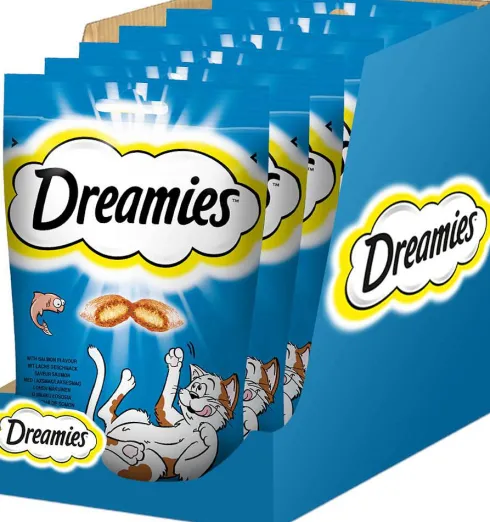 Dreamies Przysmak Wyborny Łosoś dla kota op. 60g PAKIET 6szt.