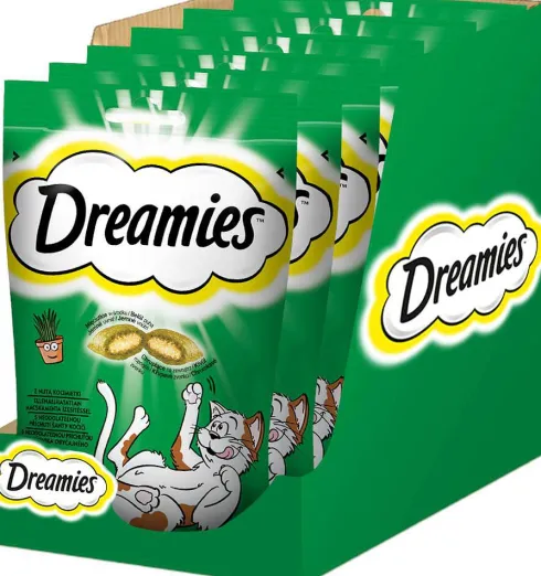 Dreamies Przysmak z nutą kocimiętki dla kota op. 60g PAKIET 6szt.