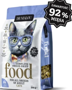 Dr Malou Kaczka z jagnieciną Liofilizowana Karma dla kota op. 500g