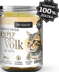 Dr Malou Przysmak Żółtko przepiórcze dla psa i kota op. 100g