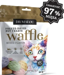 Dr Malou Przysmak Waffle Mix smaków dla kota op. 60g