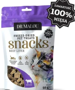Dr Malou Przysmak Wątroba Wołowa dla kota op. 50g