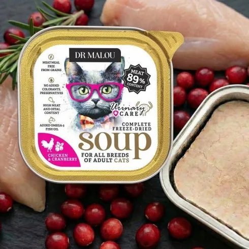 Dr Malou Soup Pakiet degustacyjny Liofilizowana Karma dla kota op. 8x12g