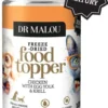Dr Malou Topper Chicken&Egg Yolk&Krill Liofilizowana Posypka dla psa i kota op. 100g