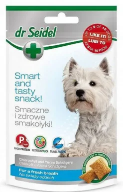 Dr Seidel Przysmak Smakołyki z nadzieniem na świeży oddech dla psa op. 90g