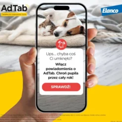 Elanco AdTab Tabletka na kleszcze i pchły 112.5mg dla psa o wadze 2.5kg-5.5kg op. 1szt.