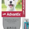 Elanco Advantix Krople na kleszcze i pchły dla psa 4-10kg op. 1ml (4 pipety)