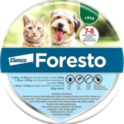 Elanco Foresto Obroża na kleszcze i pchły dla psa i kota poniżej 8kg dł. 38cm