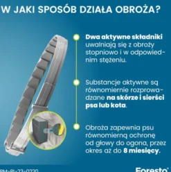 Elanco Foresto Obroża na kleszcze i pchły dla psa powyżej 8kg dł. 70cm