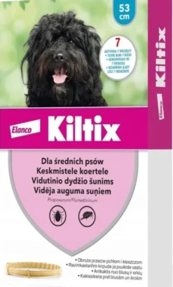 Elanco Kiltix Obroża na kleszcze i pchły dla psa dł. 53cm