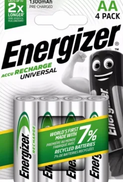 Energizer ACCU Recharge Universal Akumulatorki Ni-MH LR6 / AA 1300mAh op. 4szt. WYPRZEDAŻ