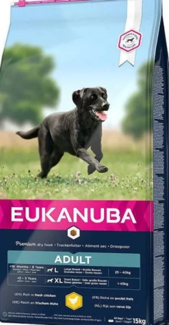 Eukanuba Adult Large Sucha Karma dla psa op. 15kg+3kg GRATIS