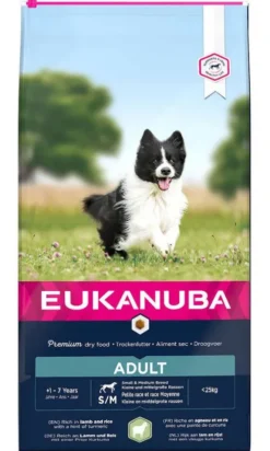 Eukanuba Adult Small&Medium Lamb&Rice Sucha Karma dla psa op. 2x12kg MEGA-PAK