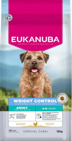 Eukanuba Adult Small&Medium Weight Control Sucha Karma dla psa op. 15kg