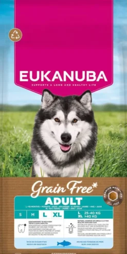 Eukanuba Grain Free Adult Large&Extra Large Ocean Fish Sucha Karma dla psa op. 12kg