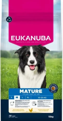 Eukanuba Mature Medium Sucha Karma dla psa op. 15kg