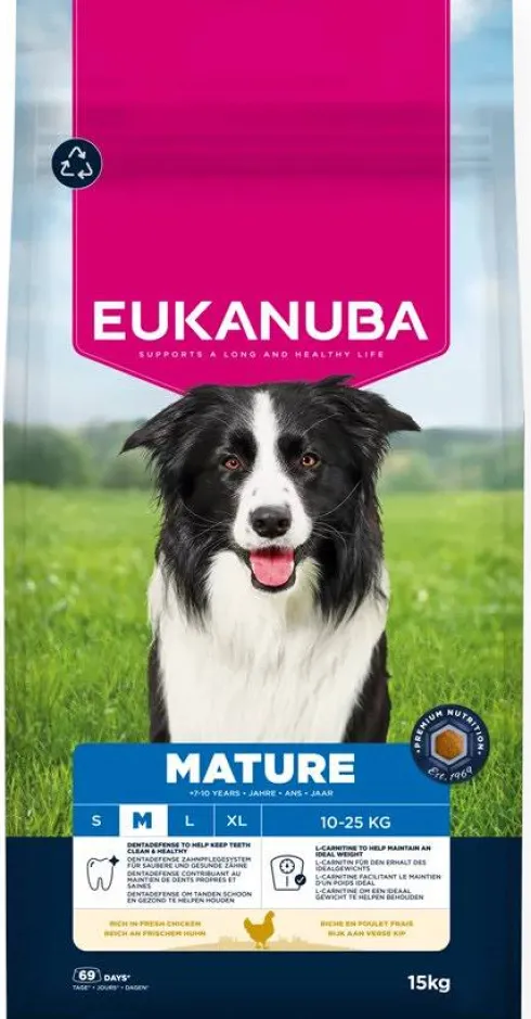 Eukanuba Mature Medium Sucha Karma dla psa op. 15kg